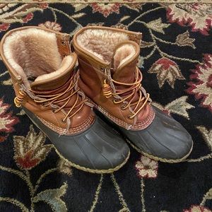Women’s LLBean 8inch bean boots -Brown size 7
